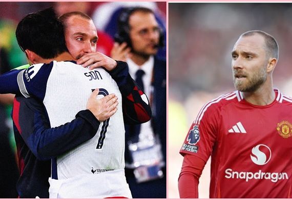 Christian Eriksen và đôi mắt ậng nước đầy suy tư.